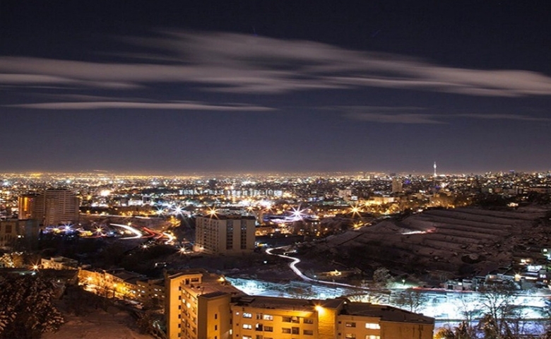 جاهای دیدنی شرق تهران در شب